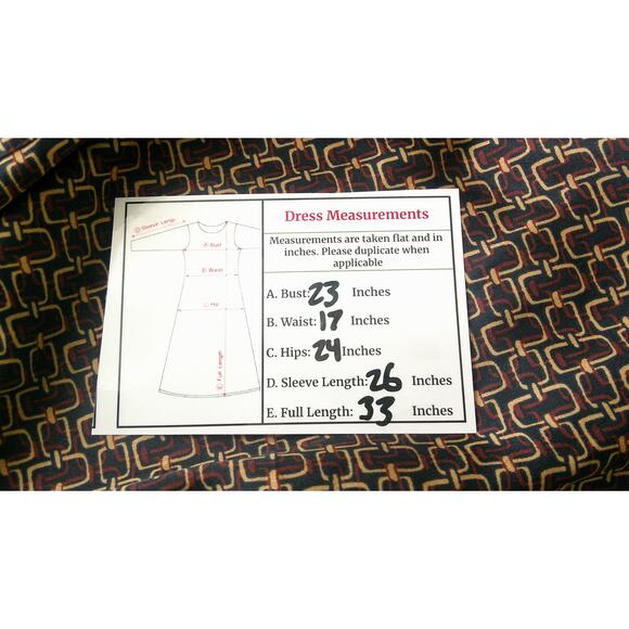 Sanctuary Brown Geometric Print Shirt Dress Long Sleeve Gold Buttons-XL NWT - Picture 8 of 8